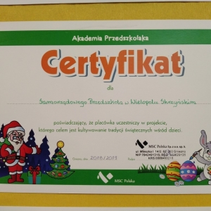 Projekt Akademia Przedszkolaka - "Tradycje świąteczne"